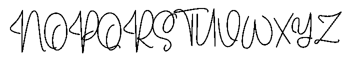 Hello  Satnights Font UPPERCASE