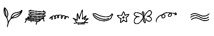 Hello Spring Doodle Font OTHER CHARS