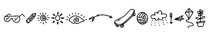 Hello Spring Doodle Font UPPERCASE