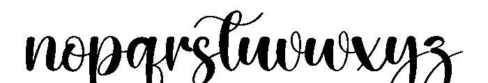 Hello Sticky Font LOWERCASE