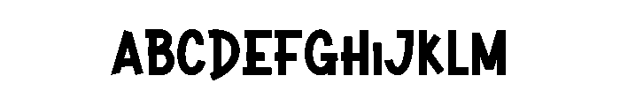 Hello Thick1 Font UPPERCASE