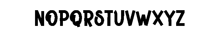 Hello Thick1 Font UPPERCASE