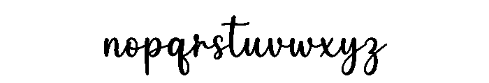 Hello Twinkle Font LOWERCASE