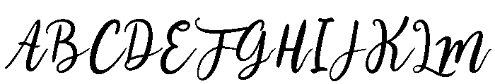 HelloScrillaScript Font UPPERCASE