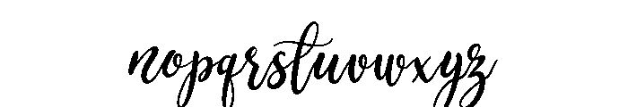 HelloScrillaScript Font LOWERCASE