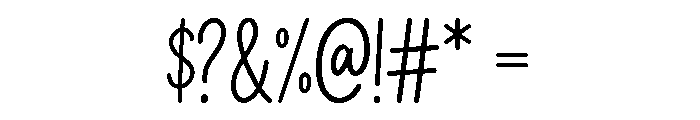 HelloSweetheart Font OTHER CHARS