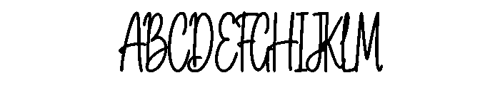 HelloSweetheart Font UPPERCASE