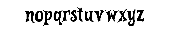HellowGhoste-Regular Font LOWERCASE