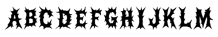 Hellspike Regular Font UPPERCASE