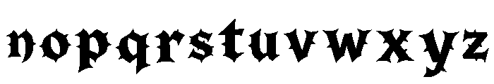 Hellspike Regular Font LOWERCASE