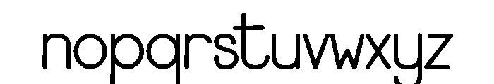 Helvetica Font LOWERCASE