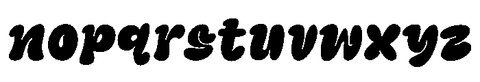 Henry Bubble Font LOWERCASE