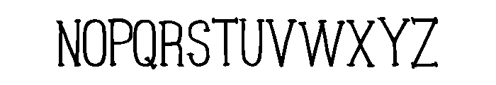 Hepburns Type Font LOWERCASE