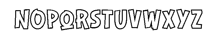 Herand Outline Regular Font LOWERCASE
