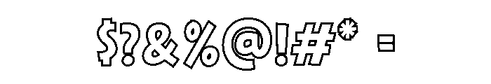 HerandOutline-Regular Font OTHER CHARS