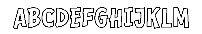 HerandOutline-Regular Font UPPERCASE
