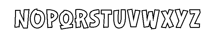 HerandOutline-Regular Font LOWERCASE