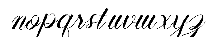 Herano Script Font LOWERCASE