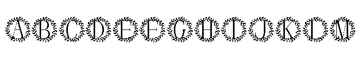 Herbalique Monogram Font UPPERCASE