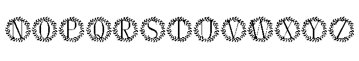 Herbalique Monogram Font LOWERCASE
