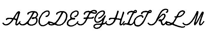 Herilego Sites Regular Font UPPERCASE