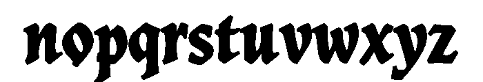 Heritage Gothic Font LOWERCASE