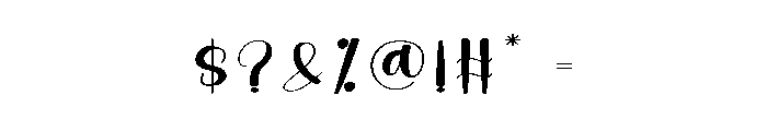 Heritage Landmark Font OTHER CHARS