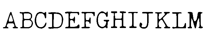 Heritage Typewriter Regular FONT