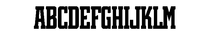 Heritage Varsity Font UPPERCASE
