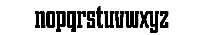 Heritage Varsity Font LOWERCASE