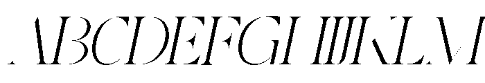 Hermetic Italic Font UPPERCASE