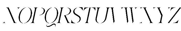 Hermetic Italic Font UPPERCASE