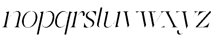 Hermetic Italic Font LOWERCASE