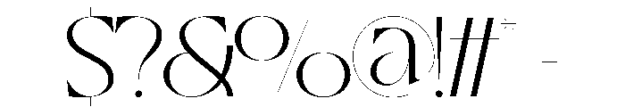 Hermetic Regular Font OTHER CHARS