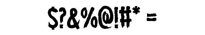 Hero Blade Font OTHER CHARS