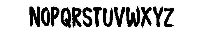Hero Blade Font LOWERCASE