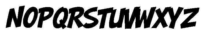 Hero Bump Font LOWERCASE