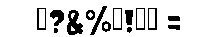 Heroes Super Regular Font OTHER CHARS