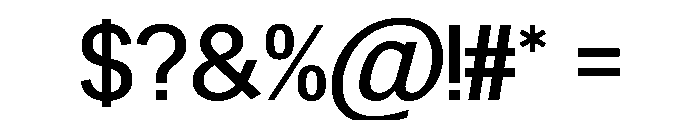 Hesthia Regular Font OTHER CHARS