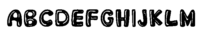 Hevan Besty Regular Font UPPERCASE