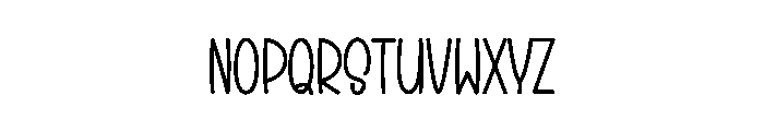 Hevorish Font UPPERCASE