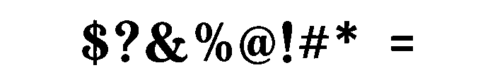Hexavor Font OTHER CHARS