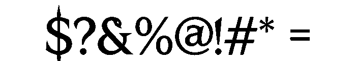 Hexbound Regular Font OTHER CHARS
