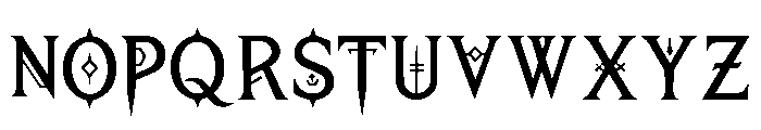 Hexbound Regular Font UPPERCASE