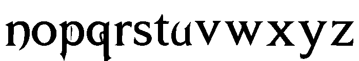 Hexbound Regular Font LOWERCASE