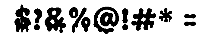 Hexed Letters Font OTHER CHARS