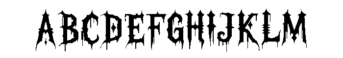Hexhollow Font UPPERCASE