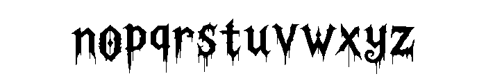 Hexhollow Font LOWERCASE