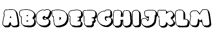 Hexitags - Shadow Font UPPERCASE