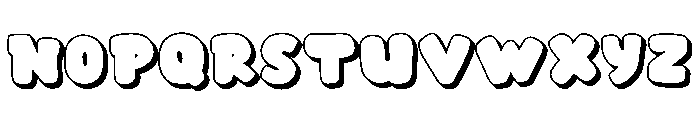 Hexitags - Shadow Font UPPERCASE